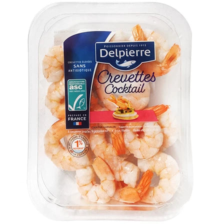DELPIERRE Krewetki obrane koktajlowe 100 g