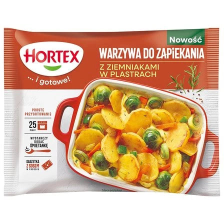 HORTEX Warzywa do zapiekania z ziemniakami w plastrach 450 g