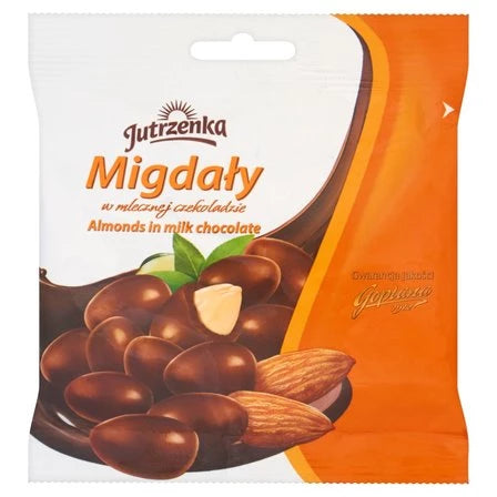 JUTRZENKA Migdały w mlecznej czekoladzie 80 g