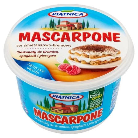 PIĄTNICA Mascarpone Ser śmietankowo-kremowy 500 g