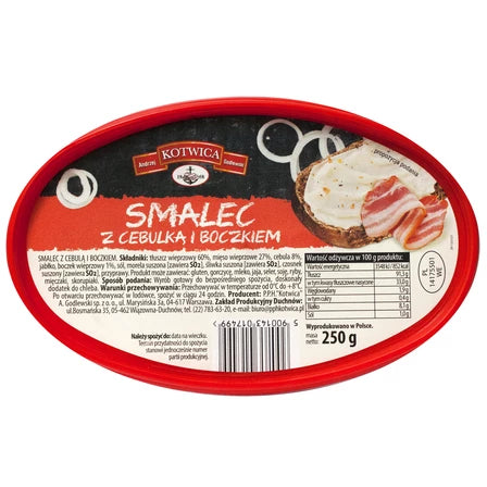 KOTWICA Smalec z cebulką i boczkiem 250 g