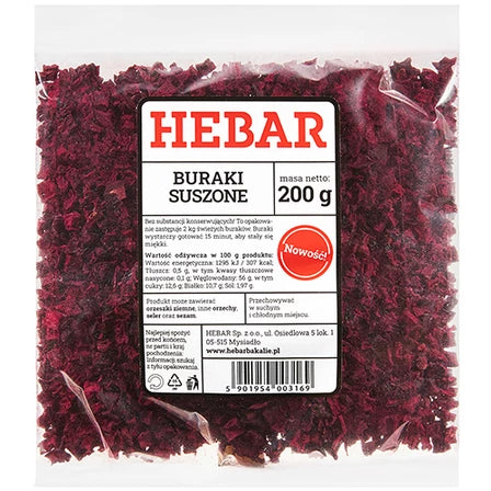 HEBAR Buraki suszone 200 g
