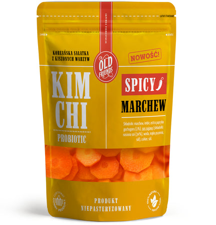 OLD FRIENDS Kimchi Marchew Spicy koreańska sałatka z kiszonych warzyw 250 g