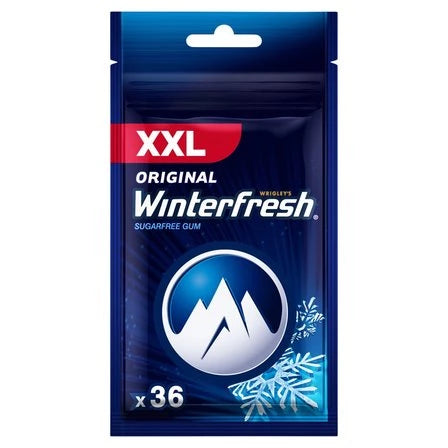 WINTERFRESH XXL Original Bezcukrowa guma do żucia (36 sztuk) 50 g