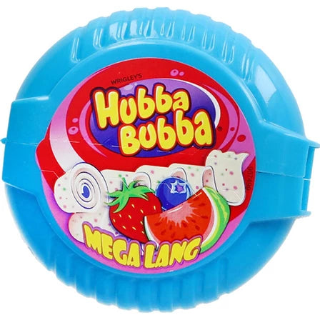 HUBBA BUBBA Mega Lang Guma do żucia o smaku truskawki jagody arbuza 56 g