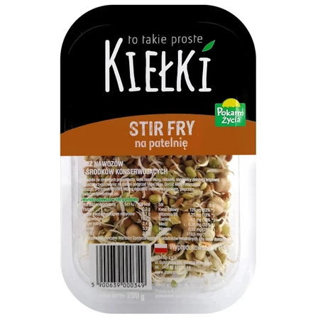 POKARM ŻYCIA Kiełki Stir Fry na patelnię 200 g
