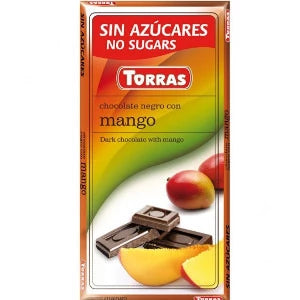 TORRAS Czekolada gorzka z mango bez dodatku cukru 75 g