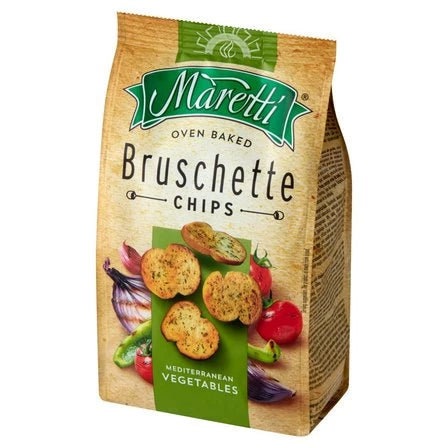 MARETTI Bruschette Pieczone krążki chlebowe o smaku warzyw śródziemnomorskich 70 g