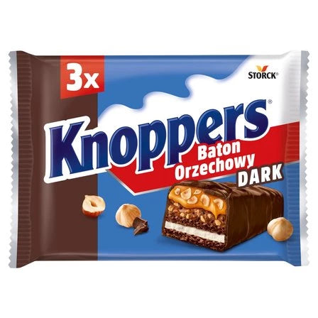 KNOPPERS Dark Baton orzechowy (3 x 40 g) 120 g