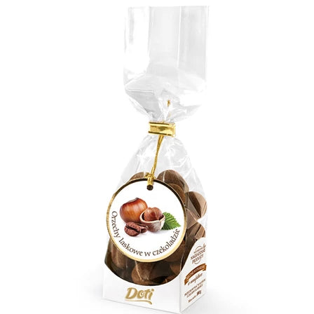 DOTI Orzechy laskowe w mlecznej czekoladzie z kawą 100 g