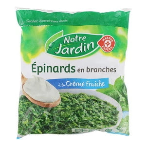 WIODĄCA MARKA Szpinak liście ze śmietaną mrożone 1 kg