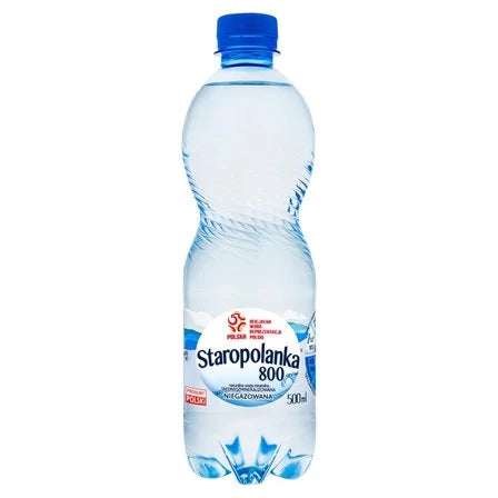 STAROPOLANKA 800 Naturalna woda mineralna średniozmineralizowana niegazowana 500 ml