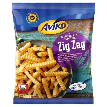 AVIKO Zig Zag Frytki karbowane do piekarnika 750 g