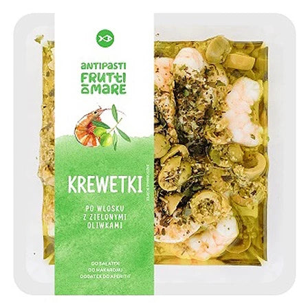 MIRKO Krewetki z zielonymi oliwkami 150 g